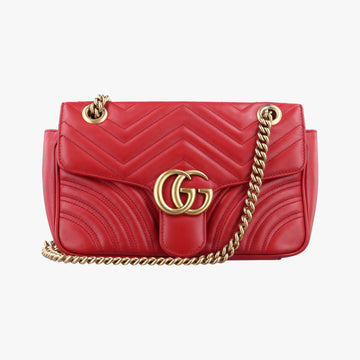 GG Marmont Red Leather 443497 B022040149GGマーモント レッド レザー 443497 B022040149