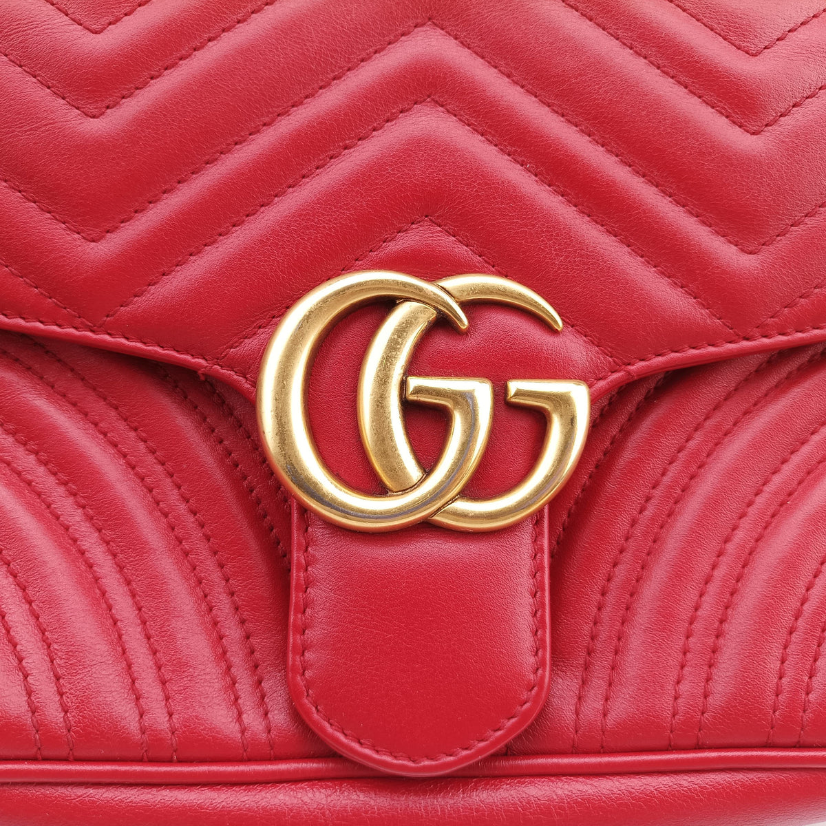GG Marmont Red Leather 443497 B022040149GGマーモント レッド レザー 443497 B022040149