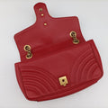 GG Marmont Red Leather 443497 B022040149GGマーモント レッド レザー 443497 B022040149