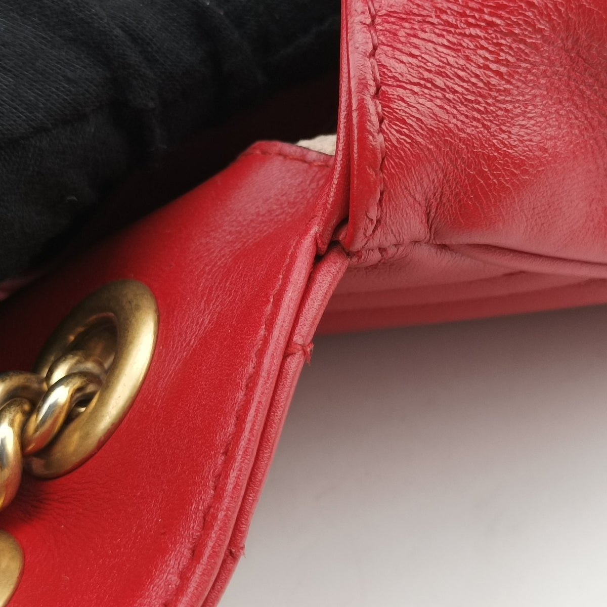 GG Marmont Red Leather 443497 B022040149GGマーモント レッド レザー 443497 B022040149