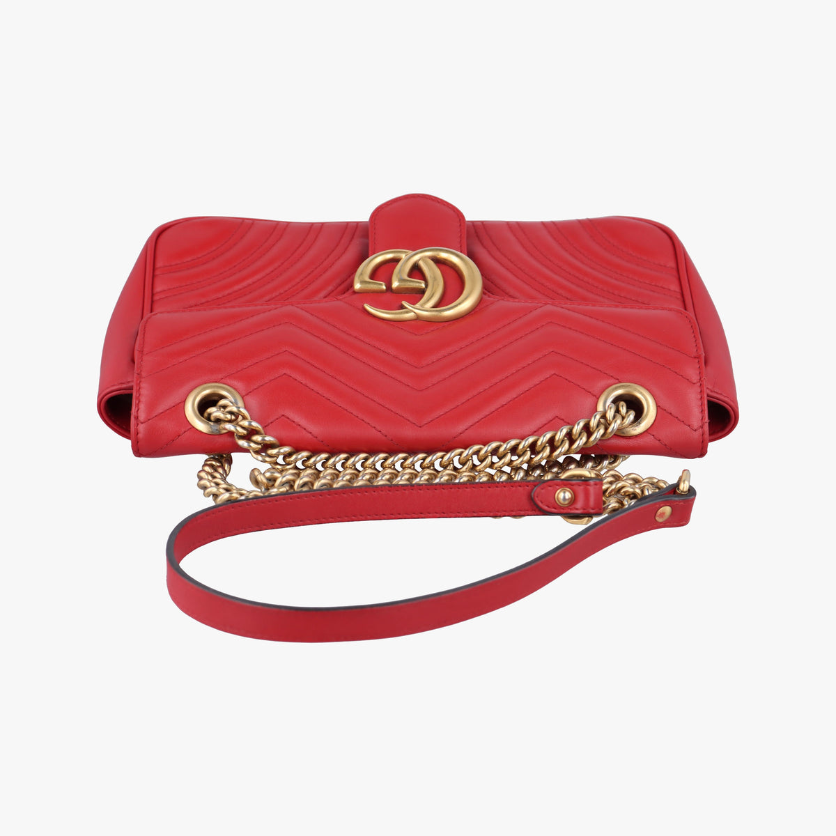 GG Marmont Red Leather 443497 B022040149GGマーモント レッド レザー 443497 B022040149