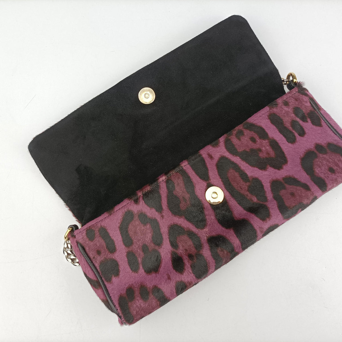 Leopard print Purple ponyhair レオパード柄 パープル ハラコ