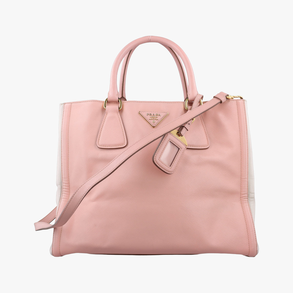 Galleria Pink×White SAFFIANO Leather BN2438 7/A 165ガレリア ピンク×ホワイト サフィアーノレザー BN2438 7/A 165