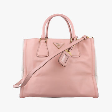 Galleria Pink×White SAFFIANO Leather BN2438 7/A 165ガレリア ピンク×ホワイト サフィアーノレザー BN2438 7/A 165