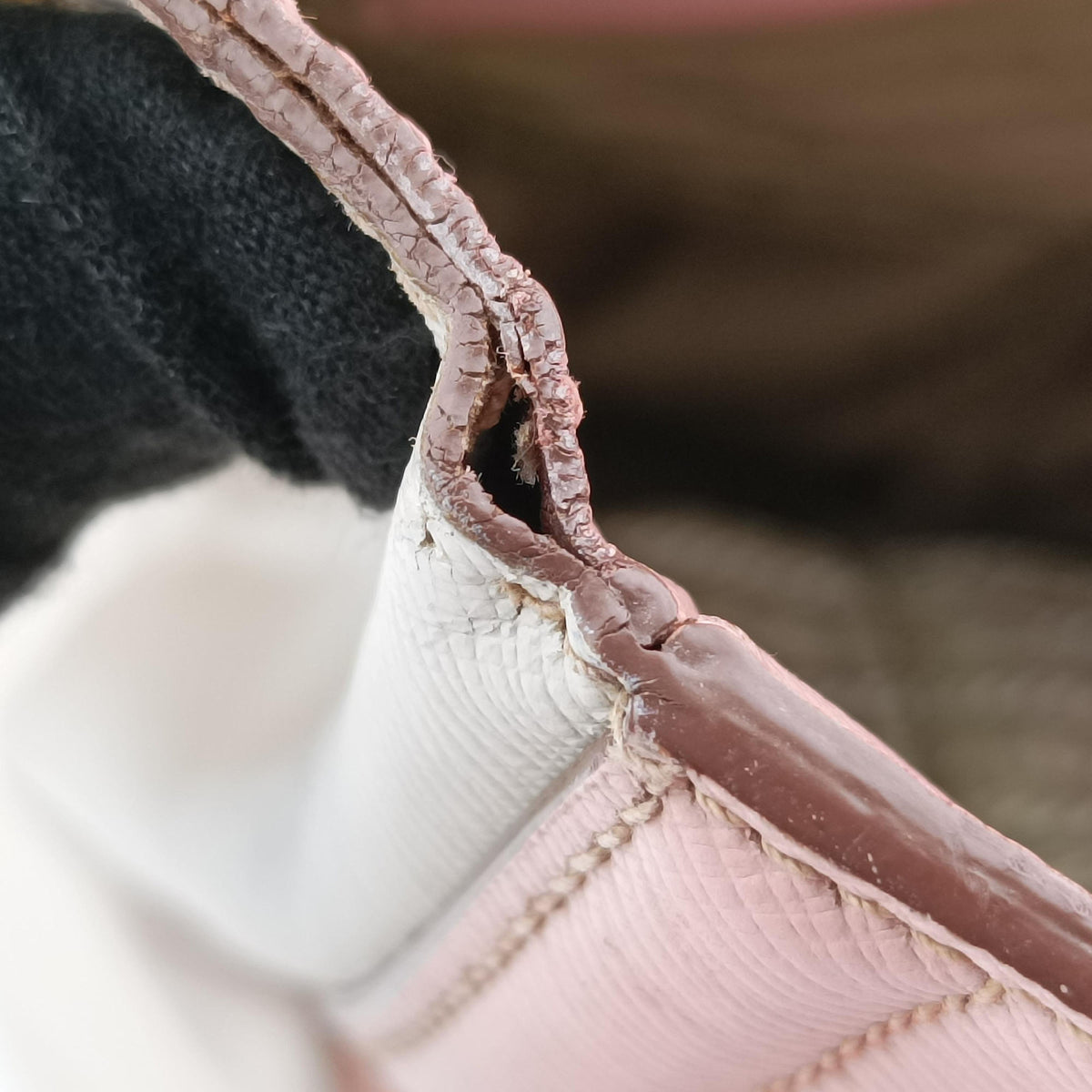 Galleria Pink×White SAFFIANO Leather BN2438 7/A 165ガレリア ピンク×ホワイト サフィアーノレザー BN2438 7/A 165