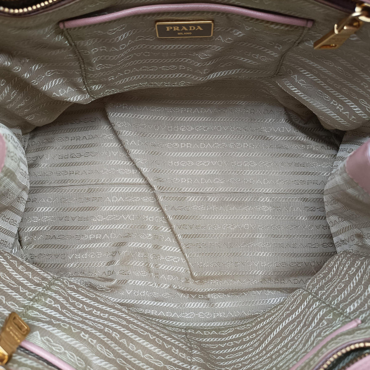 Galleria Pink×White SAFFIANO Leather BN2438 7/A 165ガレリア ピンク×ホワイト サフィアーノレザー BN2438 7/A 165