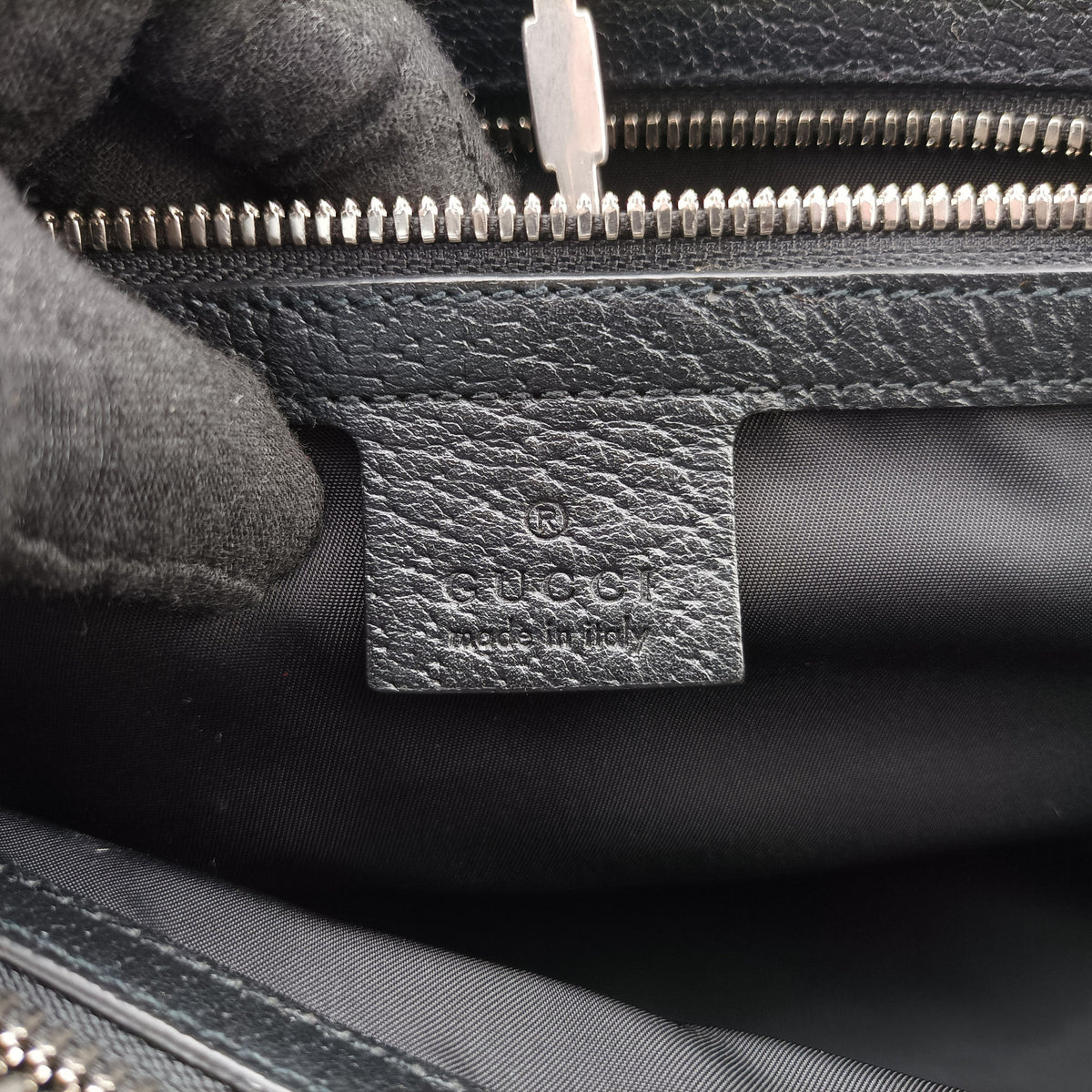 OFF THE GRID Black nylon×Leather 630353 E032844785オフ ザ グリッド ブラック ナイロン×レザー 630353 E032844785