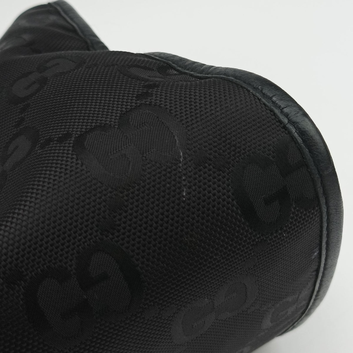 OFF THE GRID Black nylon×Leather 630353 E032844785オフ ザ グリッド ブラック ナイロン×レザー 630353 E032844785