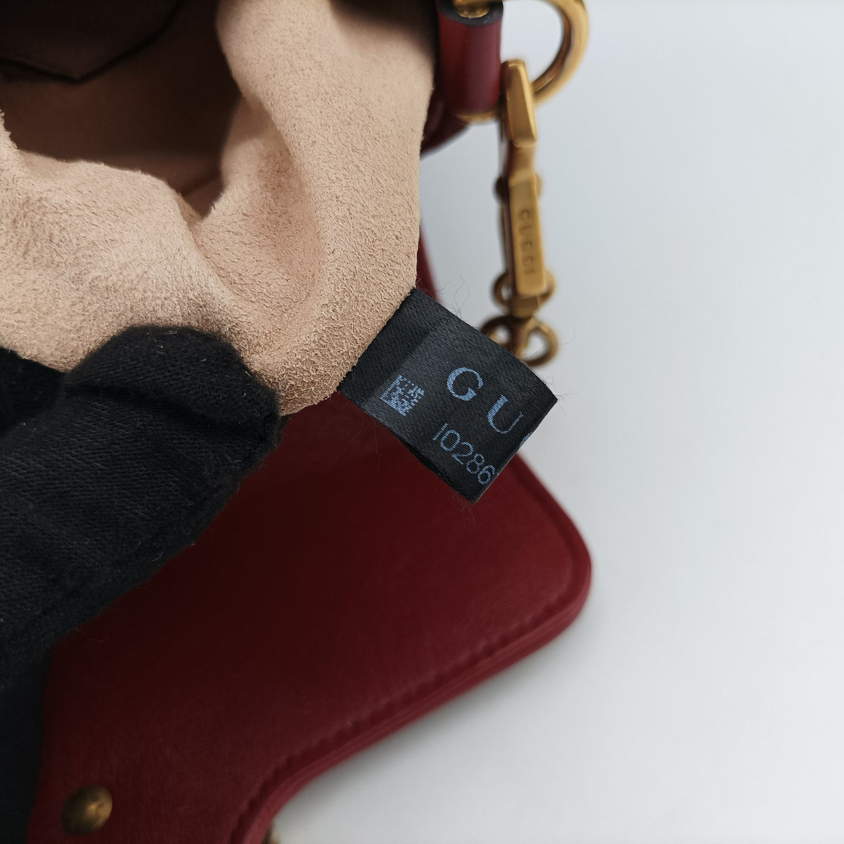 GG Marmont Black×Red Leather 583571 I028671022GGマーモント ブラック×レッド レザー 583571 I028671022