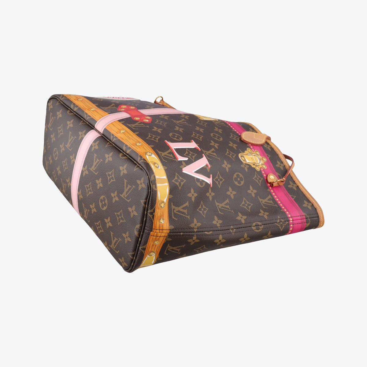 Neverfull MM Summer Trunk brown×Multicolor Monogram Canvas M41390 GI1168 IC ChipネヴァーフルMM 2018サマートランク モノグラム/ブラウン×マルチカラー モノグラムキャンバス M41390 GI1168 ICチップ