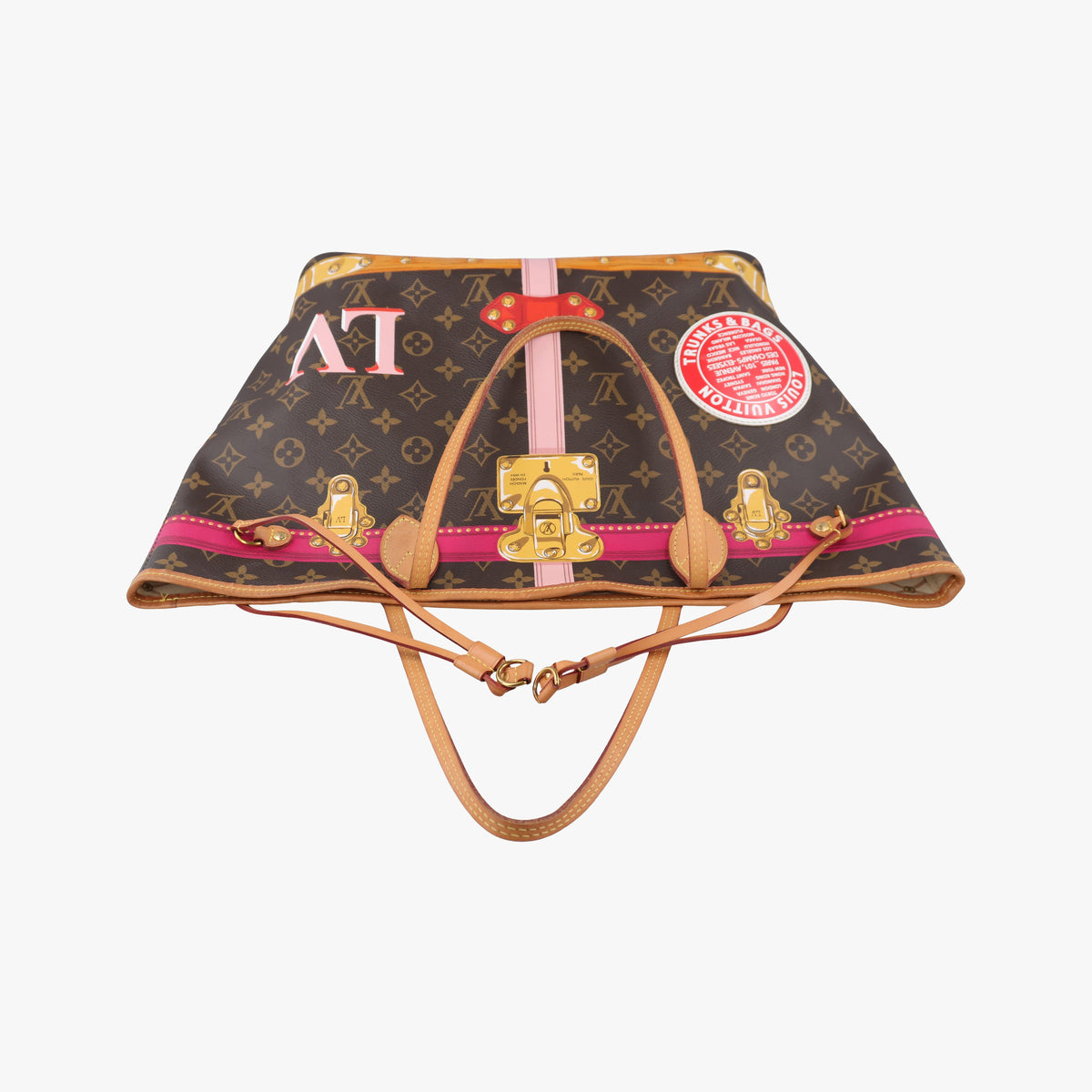 Neverfull MM Summer Trunk brown×Multicolor Monogram Canvas M41390 GI1168 IC ChipネヴァーフルMM 2018サマートランク モノグラム/ブラウン×マルチカラー モノグラムキャンバス M41390 GI1168 ICチップ