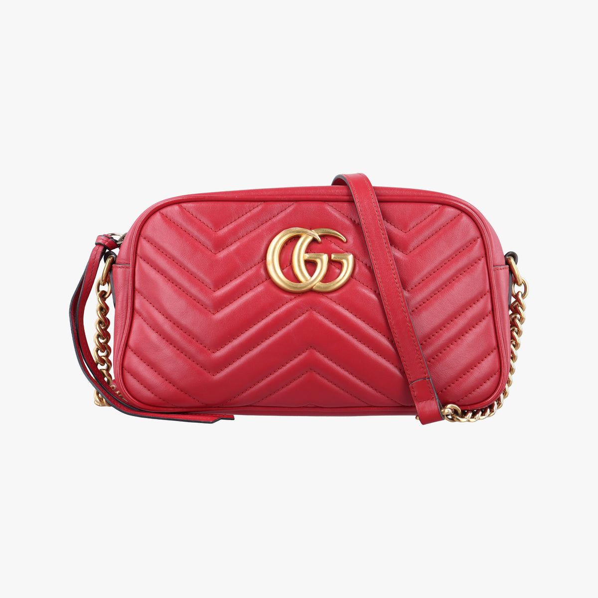 GG Marmont Red Leather 447632 D024006606GGマーモント レッド レザー 447632 D024006606