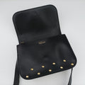 Studded Skull Padlock Black Leather 544483.344016スタッズ スカル パドロック ブラック レザー 544483.344016