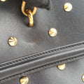 Studded Skull Padlock Black Leather 544483.344016スタッズ スカル パドロック ブラック レザー 544483.344016