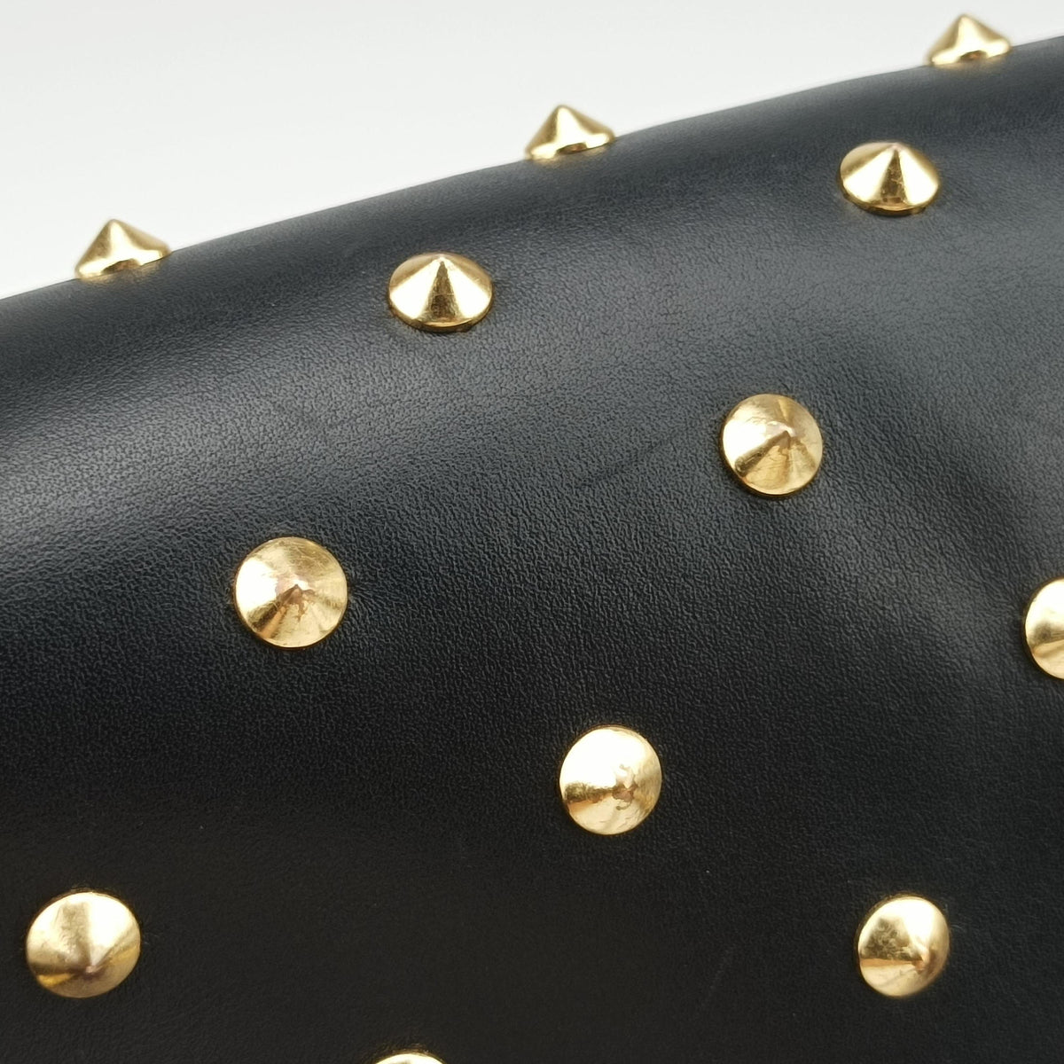 Studded Skull Padlock Black Leather 544483.344016スタッズ スカル パドロック ブラック レザー 544483.344016