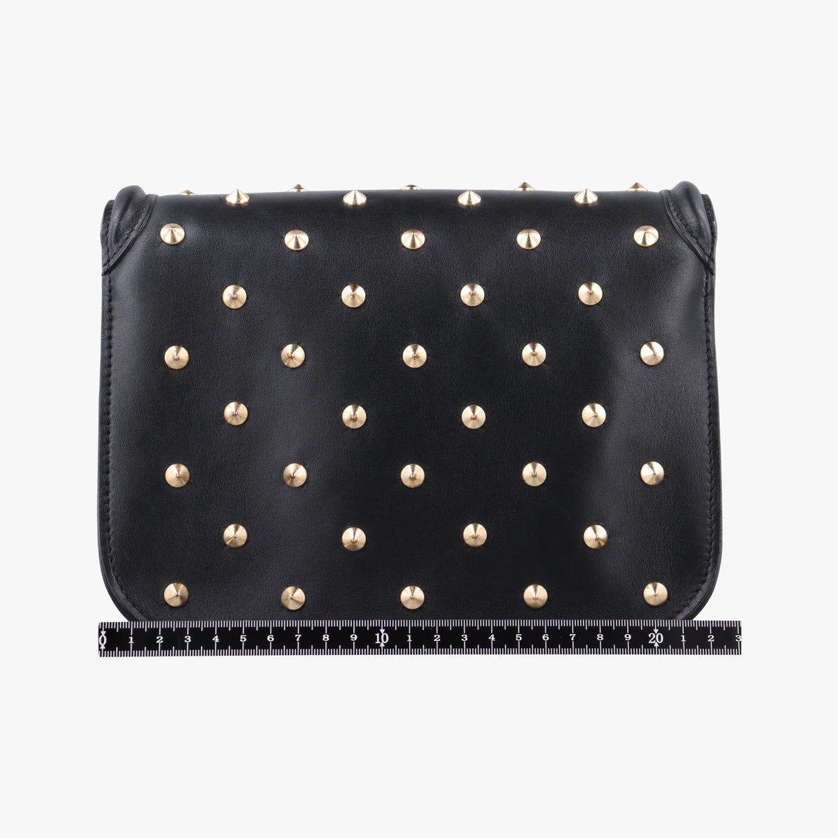 Studded Skull Padlock Black Leather 544483.344016スタッズ スカル パドロック ブラック レザー 544483.344016