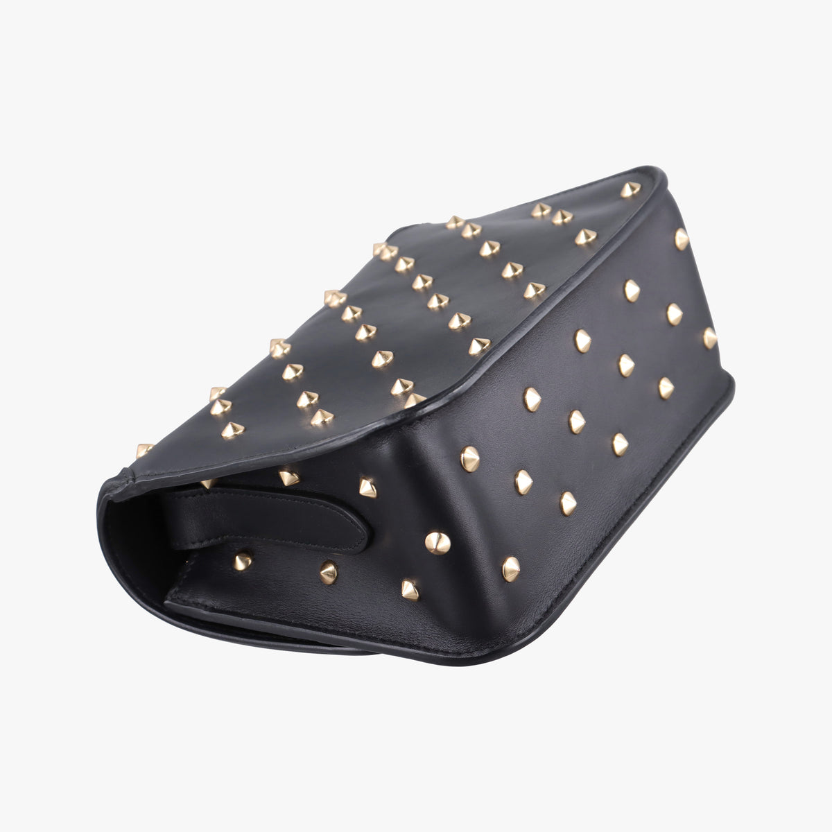 Studded Skull Padlock Black Leather 544483.344016スタッズ スカル パドロック ブラック レザー 544483.344016