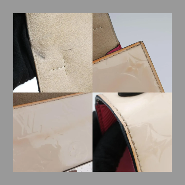 ルイヴィトンLouis Vuittonスプリング ストリートPM クレーム×ローズ ヴェルニ×エピ M90454 NZ2159