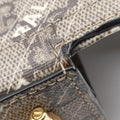 Horsebit 1955 Beige×Brown PVC coated canvas 658574 D036652258ホースビット1955 ベージュ×ブラウン PVCコーティングキャンバス 658574 D036652258