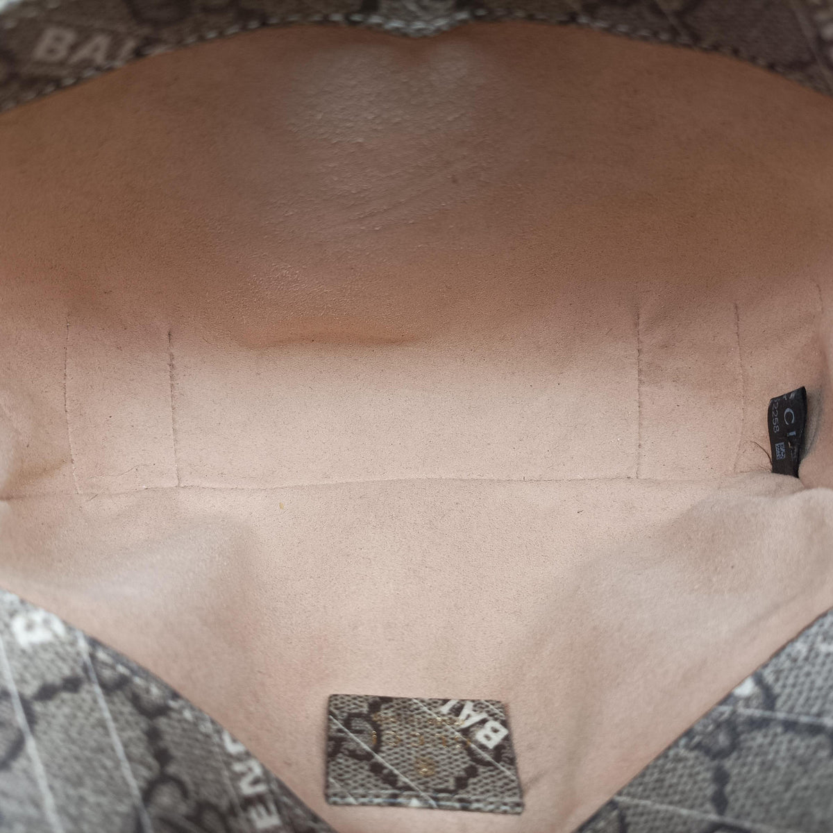 Horsebit 1955 Beige×Brown PVC coated canvas 658574 D036652258ホースビット1955 ベージュ×ブラウン PVCコーティングキャンバス 658574 D036652258