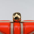skull clutch Orange Enamel x Leather 208024 000926スカルクラッチ オレンジ エナメル x レザー 208024 000926