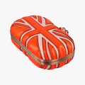 skull clutch Orange Enamel x Leather 208024 000926スカルクラッチ オレンジ エナメル x レザー 208024 000926