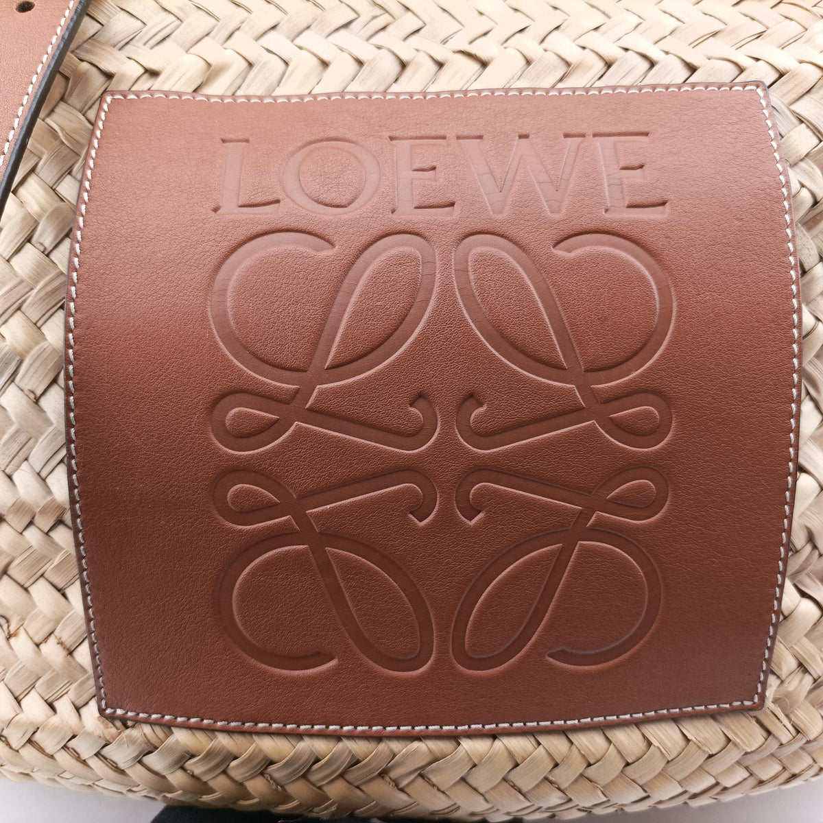 basket Beige×Brown Leather × Raffia 411852バスケット ベージュ×ブラウン レザー x ラフィア 411852