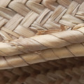 basket Beige×Brown Leather × Raffia 411852バスケット ベージュ×ブラウン レザー x ラフィア 411852