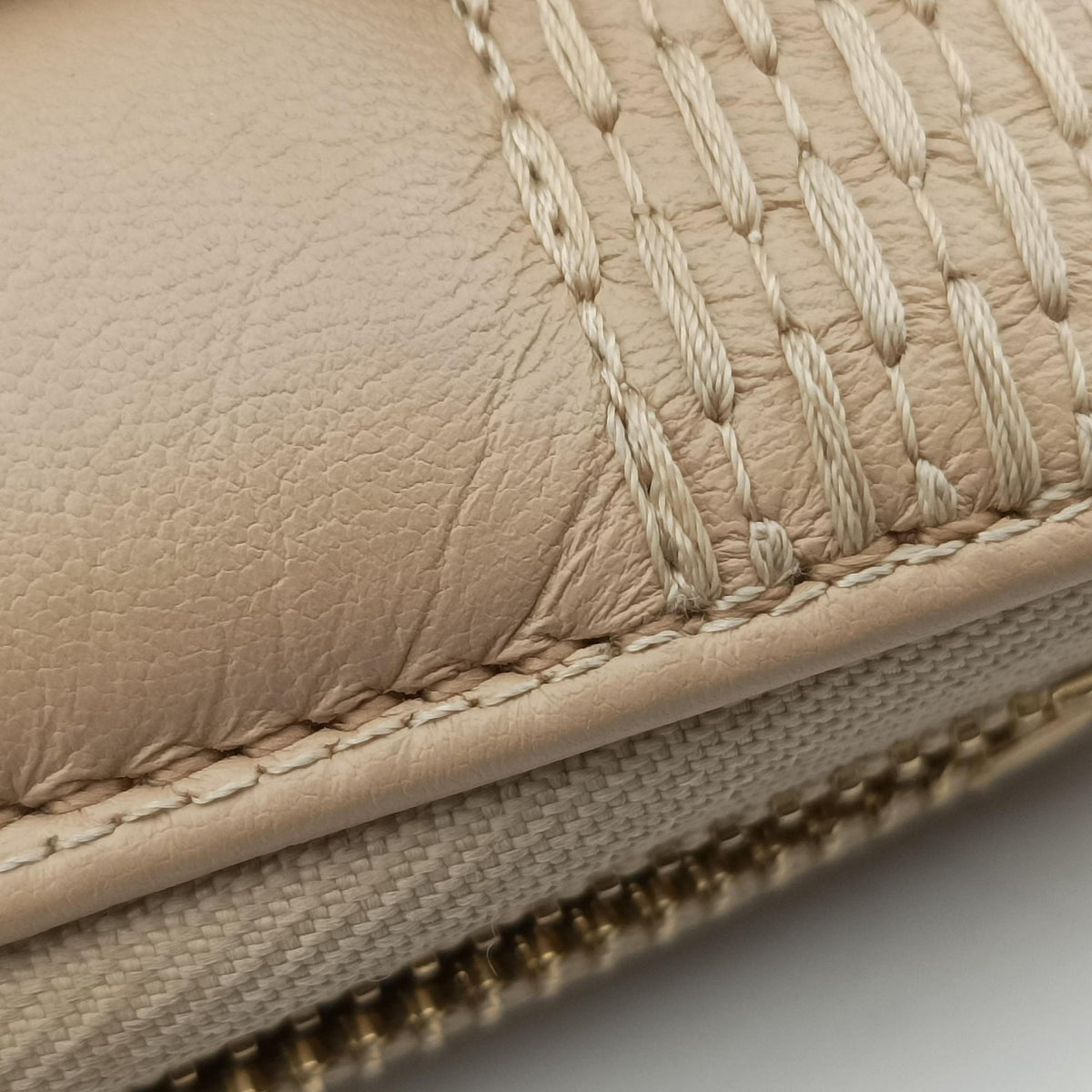 Pochette Troca Damier Giant Beige Lambskin M59048 IC Chipポシェット トロカ ダミエ ジャイアント ベージュ ラムスキン M59048 ICチップ