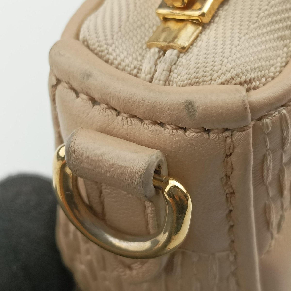 Pochette Troca Damier Giant Beige Lambskin M59048 IC Chipポシェット トロカ ダミエ ジャイアント ベージュ ラムスキン M59048 ICチップ