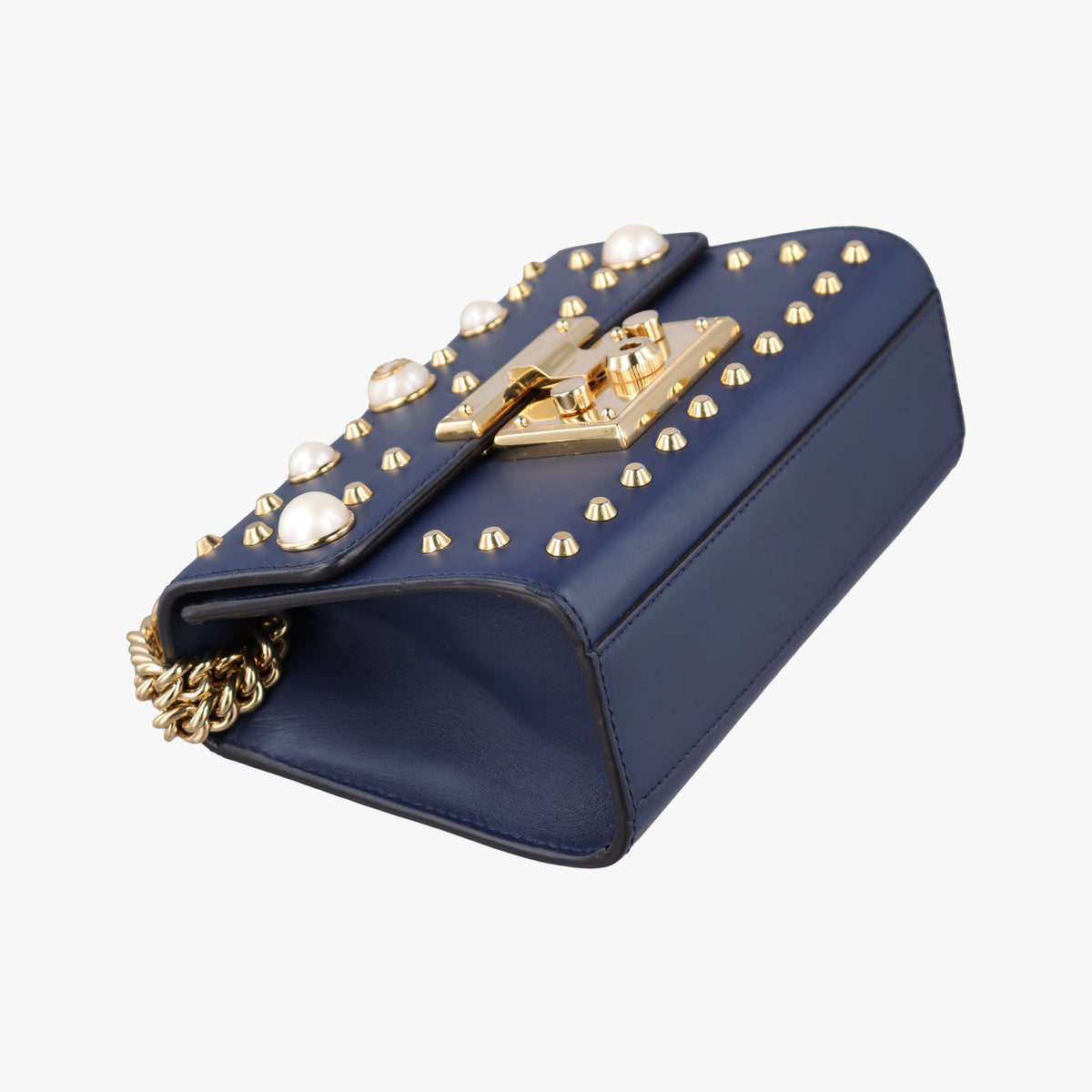 Padlock Navy Leather 432182 G021580443パドロック ネイビー レザー 432182 G021580443