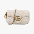 GG Marmont White Leather 476438 GGマーモント ホワイト レザー 476438