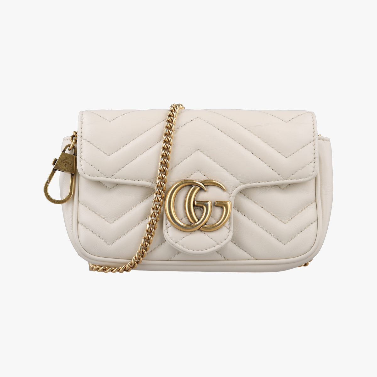GG Marmont White Leather 476438 GGマーモント ホワイト レザー 476438