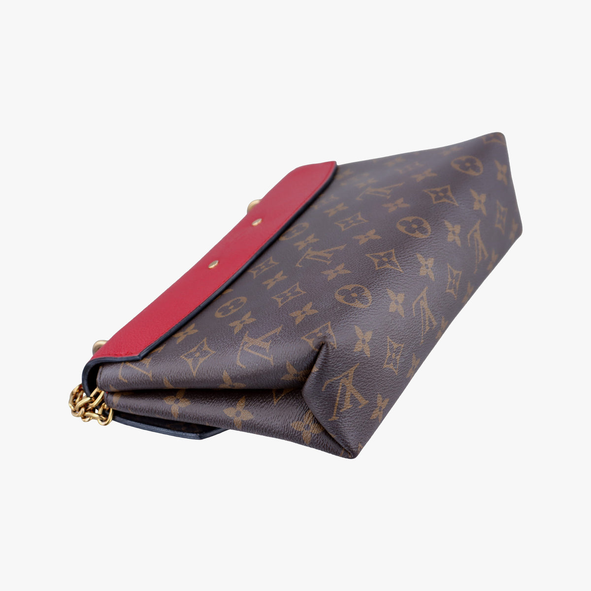 SAINT PLACIDE brown×CERISE Monogram Canvas×calf leather M43713 IC Chipサンプラシード モノグラム/ブラウン×スリーズ モノグラムキャンバス×カーフレザー M43713 ICチップ