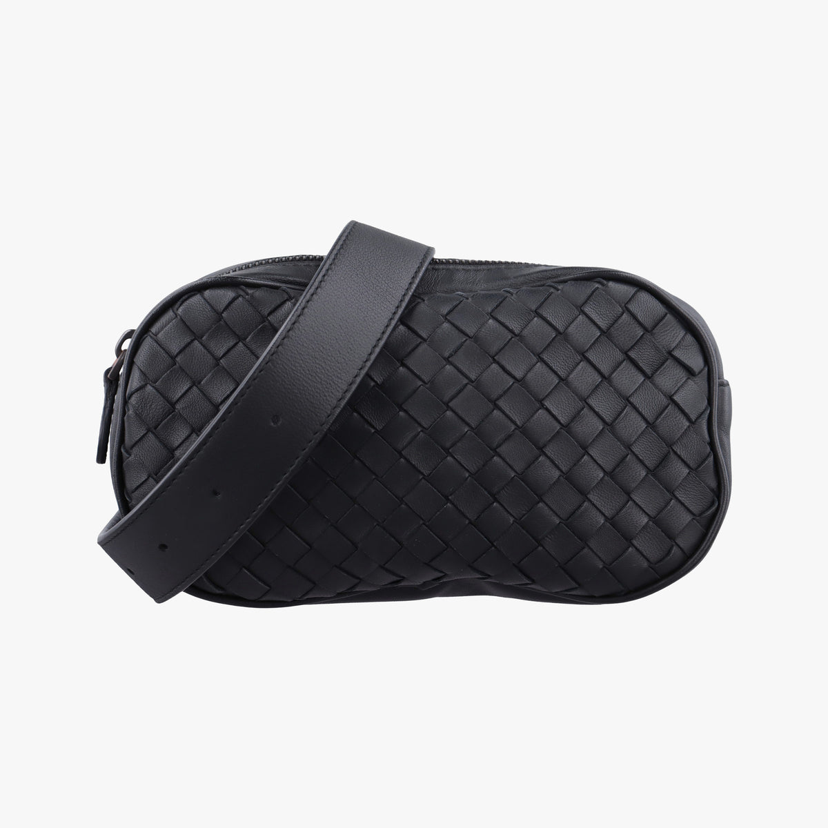 Intrecciato Black lambskin B07692054Jイントレチャート ブラック ラムスキン B07692054J
