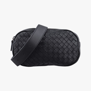Intrecciato Black lambskin B07692054Jイントレチャート ブラック ラムスキン B07692054J