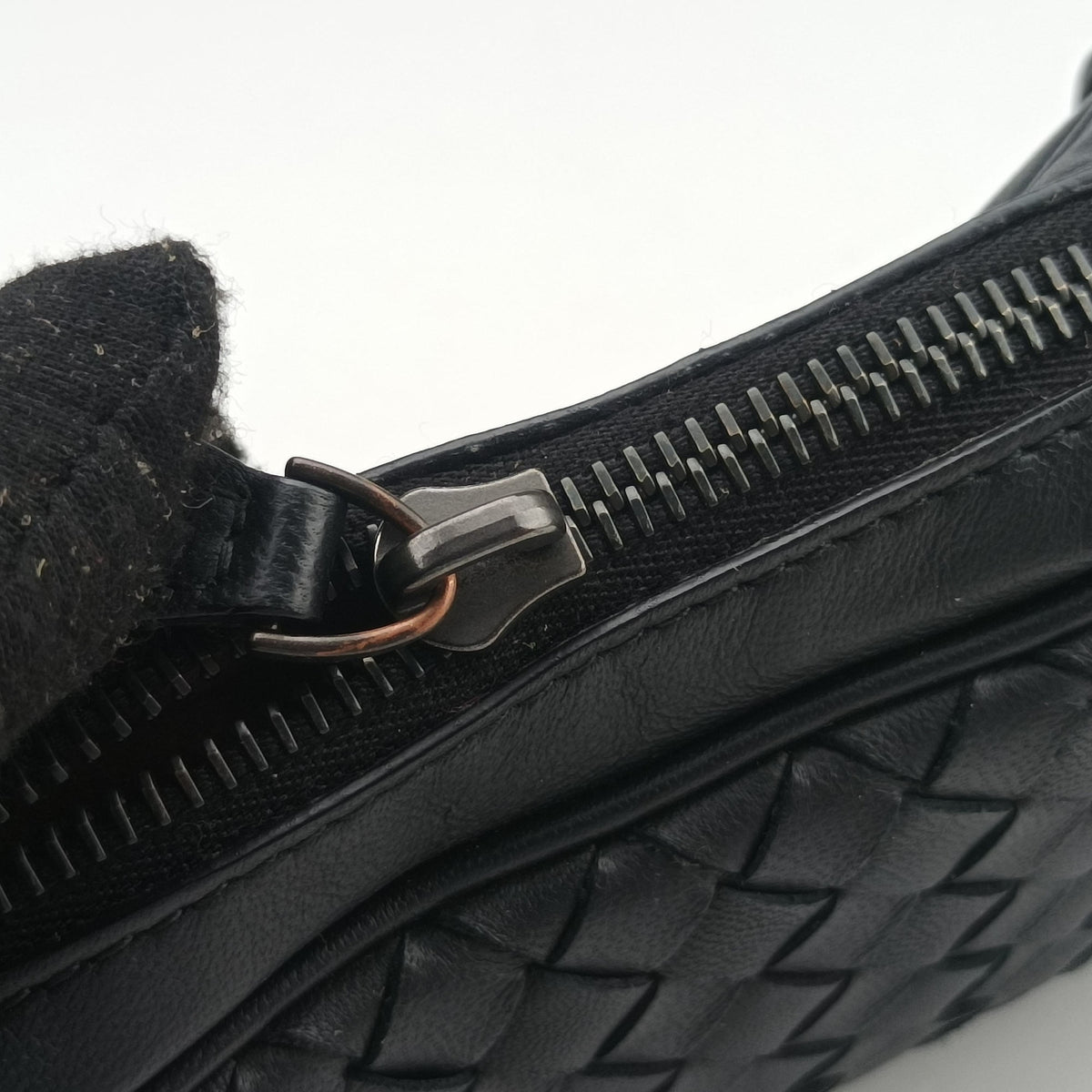Intrecciato Black lambskin B07692054Jイントレチャート ブラック ラムスキン B07692054J