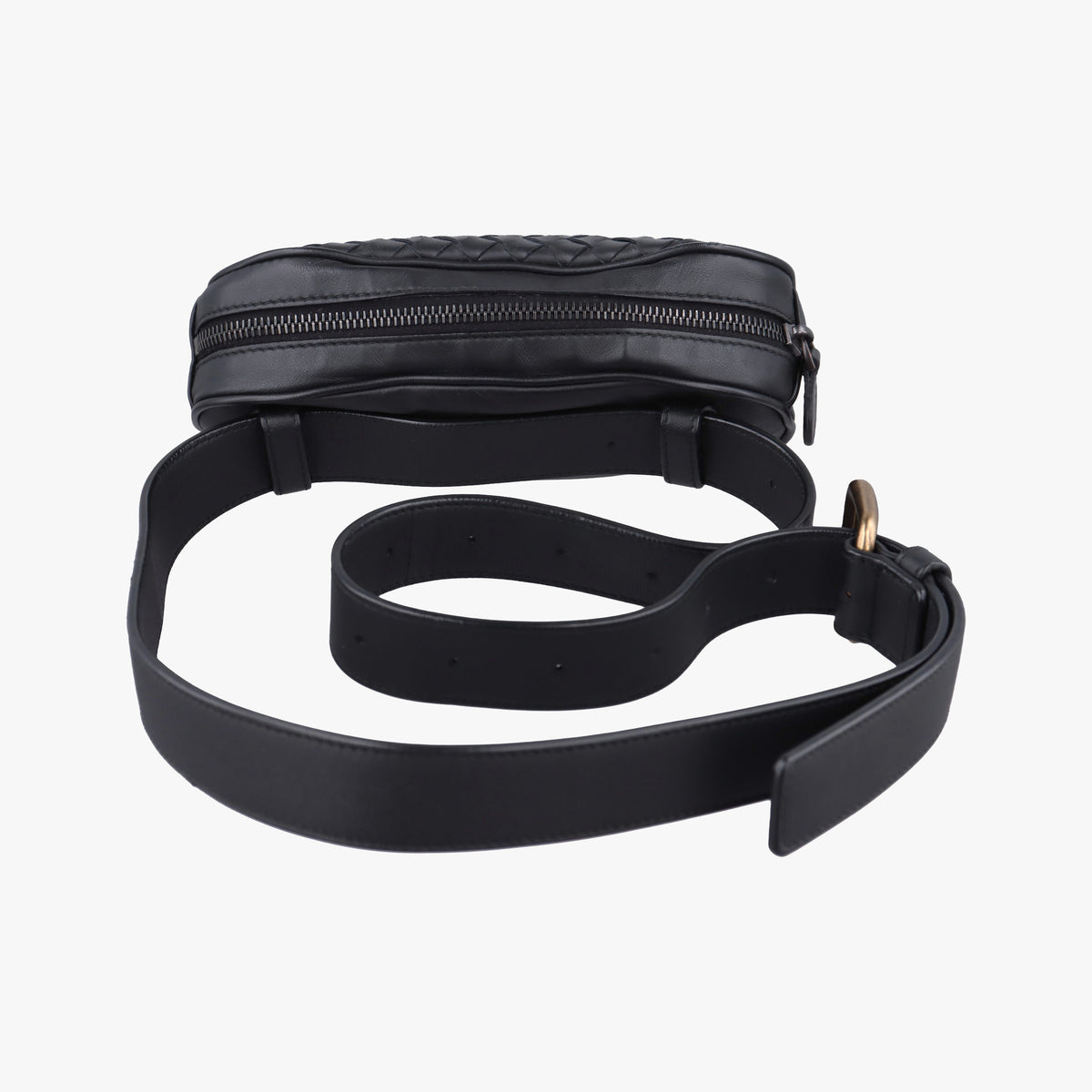 Intrecciato Black lambskin B07692054Jイントレチャート ブラック ラムスキン B07692054J