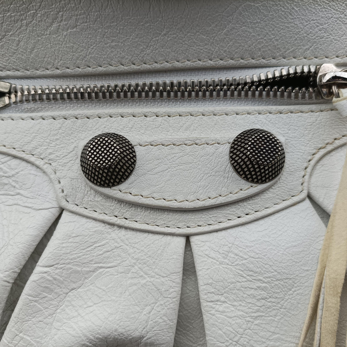Le Cagole White lambskin 671307.9104.O.643888ルカゴール ホワイト ラムスキン 671307.9104.O.643888