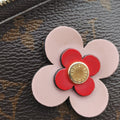 Pochette Double Zip Brown x Pink x Red Monogram canvas M63905 GI0179 IC Chipポシェットドゥーブルジップ ブラウン×ピンク×レッド モノグラム キャンバス M63905 GI0179 ICチップ