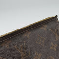Pochette Double Zip Brown x Pink x Red Monogram canvas M63905 GI0179 IC Chipポシェットドゥーブルジップ ブラウン×ピンク×レッド モノグラム キャンバス M63905 GI0179 ICチップ