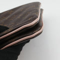 Pochette Double Zip Brown x Pink x Red Monogram canvas M63905 GI0179 IC Chipポシェットドゥーブルジップ ブラウン×ピンク×レッド モノグラム キャンバス M63905 GI0179 ICチップ
