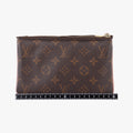 Pochette Double Zip Brown x Pink x Red Monogram canvas M63905 GI0179 IC Chipポシェットドゥーブルジップ ブラウン×ピンク×レッド モノグラム キャンバス M63905 GI0179 ICチップ