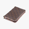 Pochette Double Zip Brown x Pink x Red Monogram canvas M63905 GI0179 IC Chipポシェットドゥーブルジップ ブラウン×ピンク×レッド モノグラム キャンバス M63905 GI0179 ICチップ