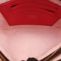 Pochette Double Zip Brown x Pink x Red Monogram canvas M63905 GI0179 IC Chipポシェットドゥーブルジップ ブラウン×ピンク×レッド モノグラム キャンバス M63905 GI0179 ICチップ