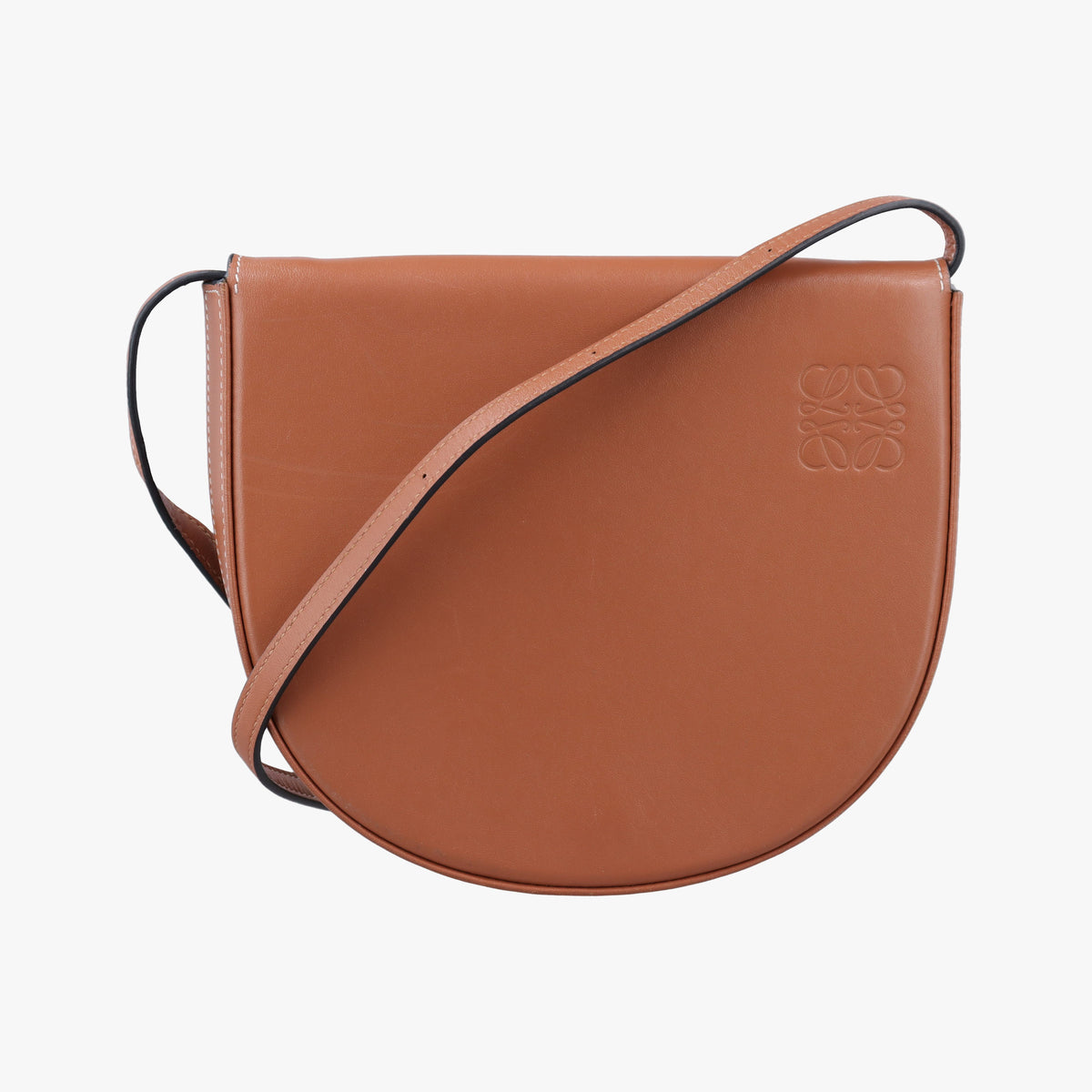 Heel Pouch Brown Leather 101939ヒールポーチ ブラウン レザー 101939