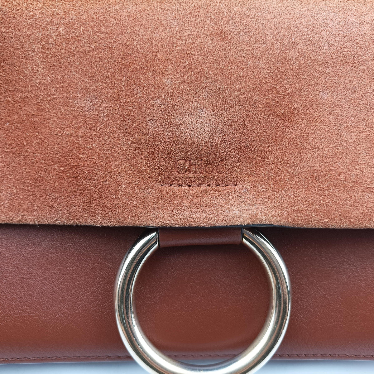FAYE Brown Suede × leather 01-17-68-65フェイ ブラウン スエード×レザー 01-17-68-65