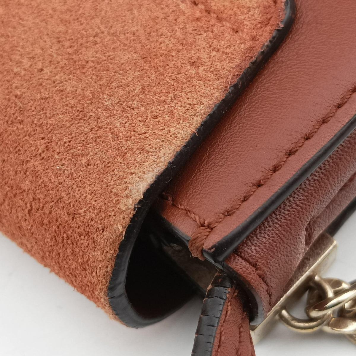 FAYE Brown Suede × leather 01-17-68-65フェイ ブラウン スエード×レザー 01-17-68-65