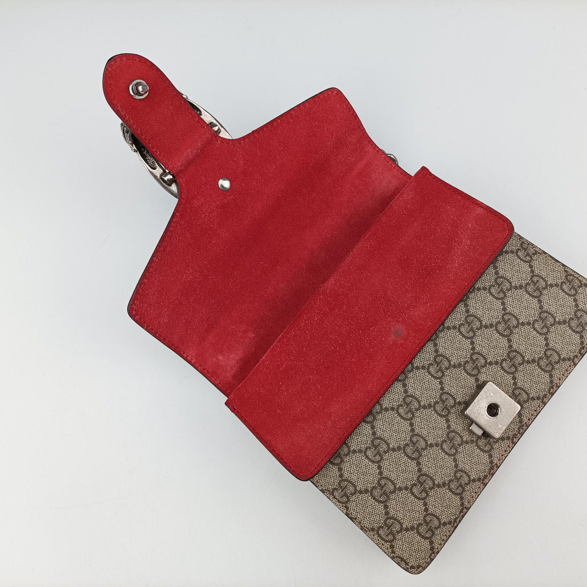 Dionysus beige×red PVC coated canvas × suede 421970 D019918458ディオニュソス ベージュ×レッド PVCコーティングキャンバス × スエード 421970 D019918458