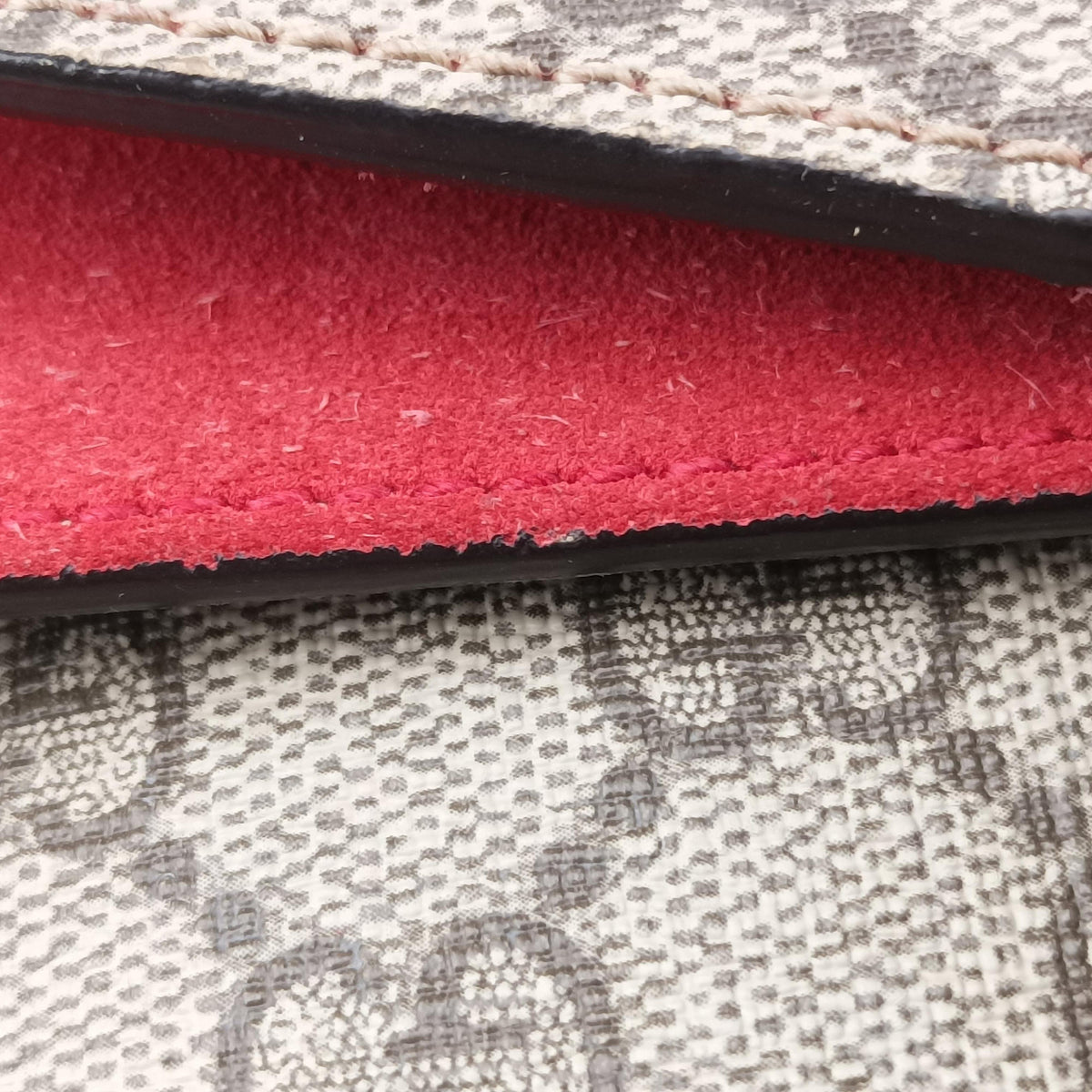 Dionysus beige×red PVC coated canvas × suede 421970 D019918458ディオニュソス ベージュ×レッド PVCコーティングキャンバス × スエード 421970 D019918458